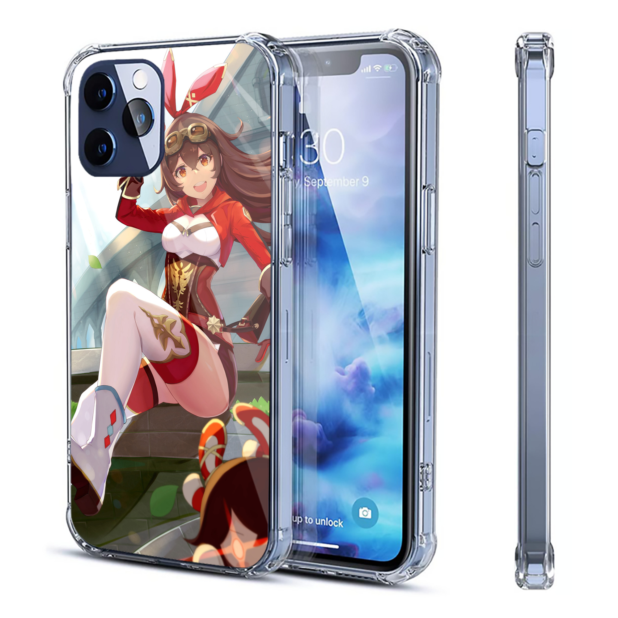 げんし神 genshin 【iPhone 12シリーズ対応】透明スマホケース（クリアソフトケース）